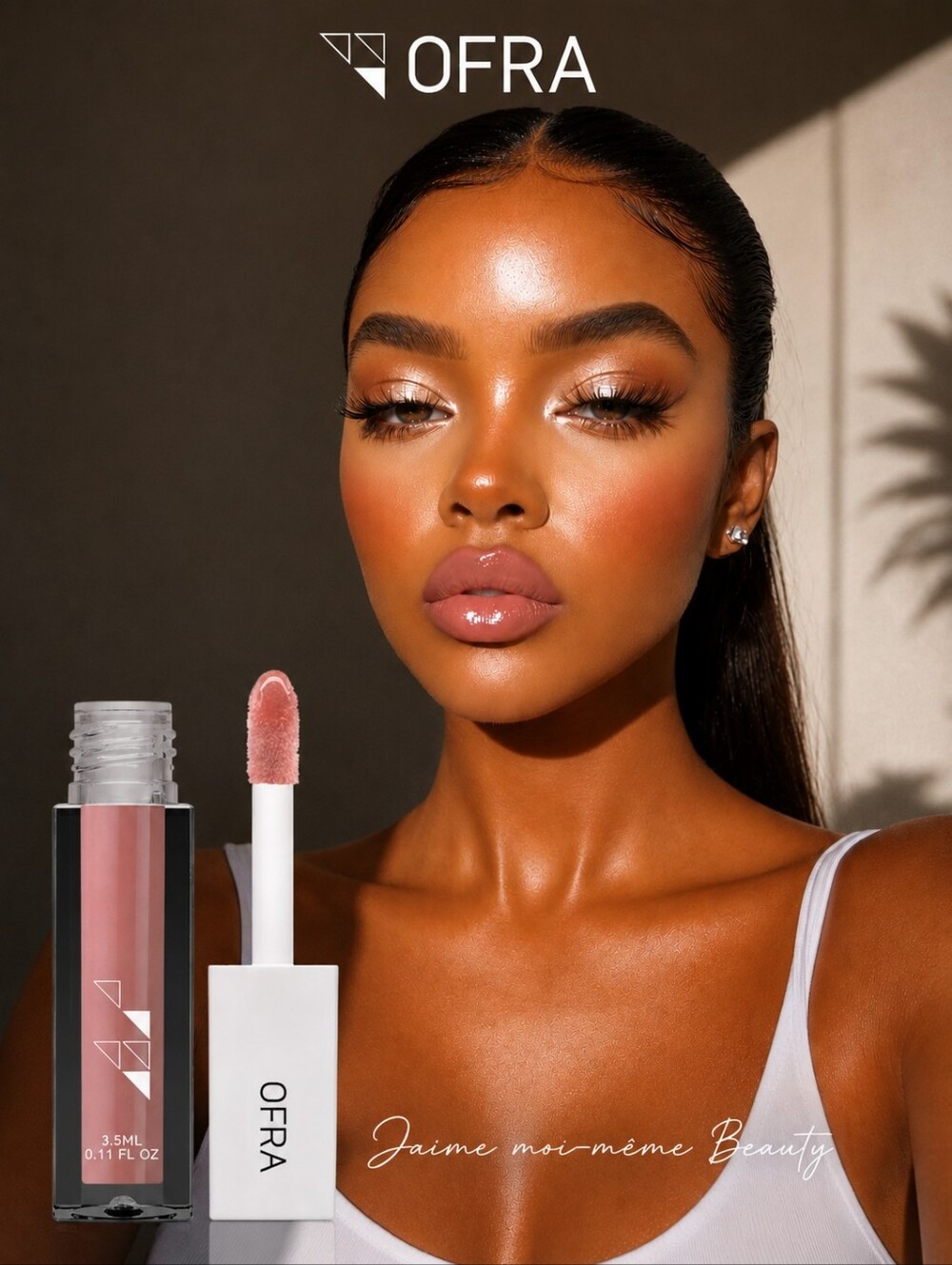 OFRA Pink Panther Lip Gloss - Milky Cool Tone Baby Pink